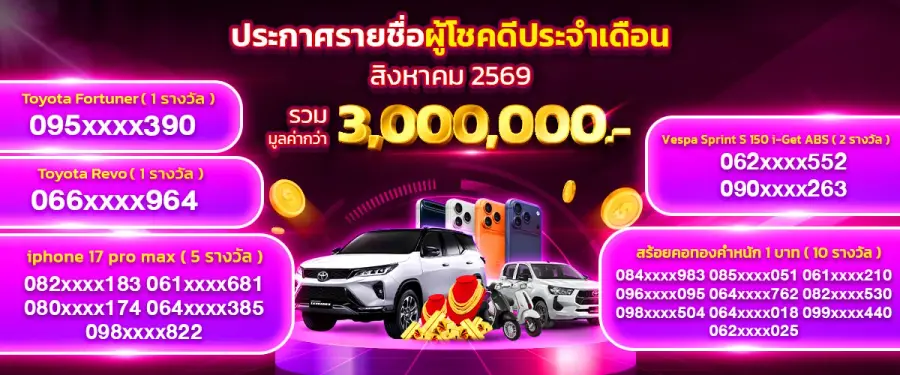 แบนเนอร์กิจกรรมของ APLUSWIN888 รายการที่ 9